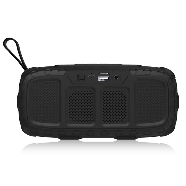 NewRixing NR-5018 Outdoor Portable Bluetooth Speaker, Support Hands-free Call / TF Card / FM / U Disk(Black+Red)