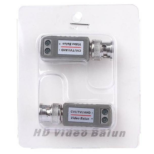 2 PCS 202E-HD CVI/TVI/AHD 1CH Passive Video Balun Coaxial Adapter