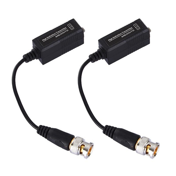 2 PCS HD 205C Coaxial CVI/TVI/AHD 1CH Passive Transceiver Video Balun