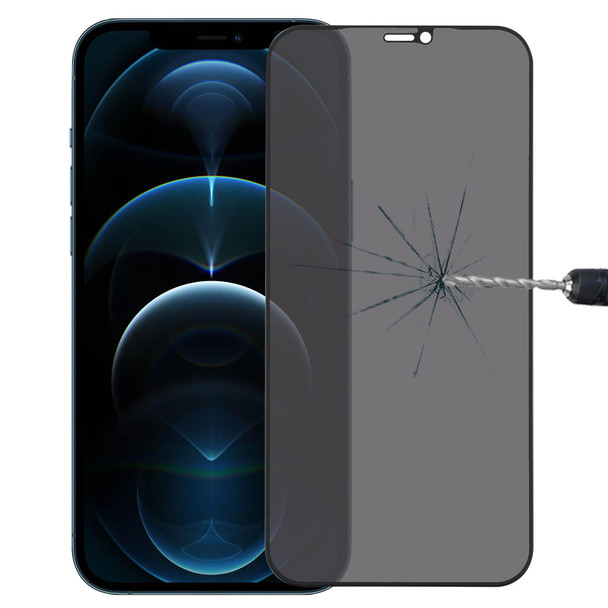 Anti-peeping Plasma Oil Coated High Aluminum Wear-resistant Tempered Glass Film - iPhone 12 Pro Max