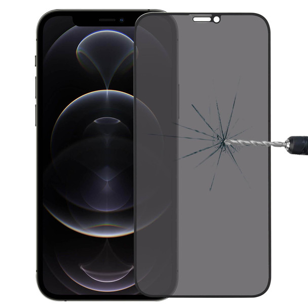 Anti-peeping Plasma Oil Coated High Aluminum Wear-resistant Tempered Glass Film - iPhone 12 / 12 Pro