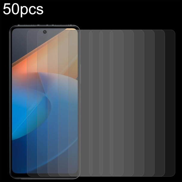 For vivo iQOO Z7 50pcs 0.26mm 9H 2.5D Tempered Glass Film