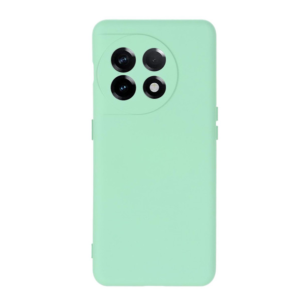 For OnePlus Ace 2 / 11R Pure Color Liquid Silicone Shockproof Full Coverage Phone Case(Green)