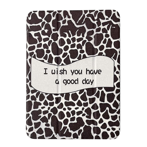 Magnetic Detachable Painted Tablet Leather Case For iPad Air 2022 / 2020 10.9(Black and White Spots)