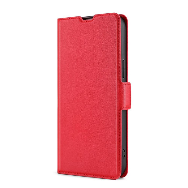 For Honor X7A Ultra-thin Voltage Side Buckle Horizontal Flip Leatherette Phone Case(Red)