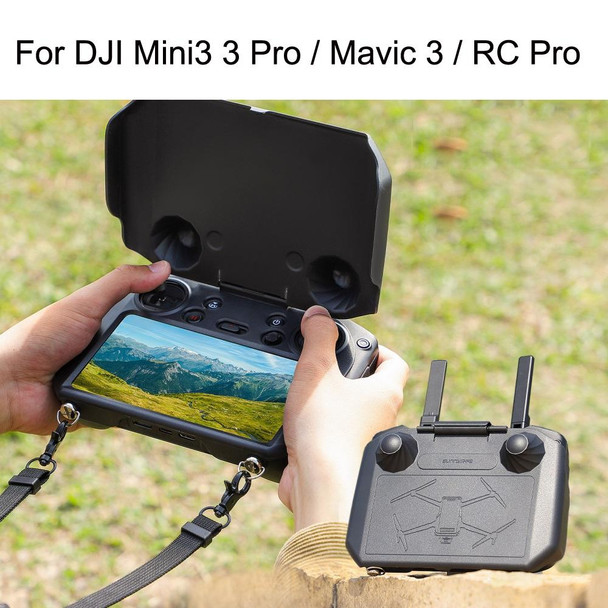 Sunnylife YK558 With Screen Remote Control Shielding Protection Cover For DJI Mini 3 / 3 Pro / Mavic 3 / RC Pro(Black)