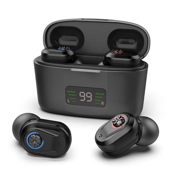 Z-127D In-ear Sound Amplifier Digital Display Hearing Aid Earphone(black)