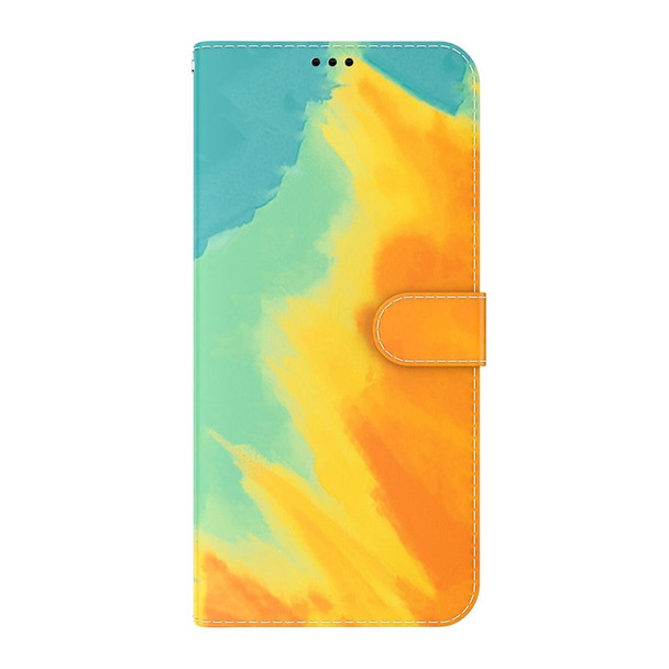 For Sony Xperia 10 IV 2023 Watercolor Pattern Flip Leatherette Phone Case(Autumn Leaf)