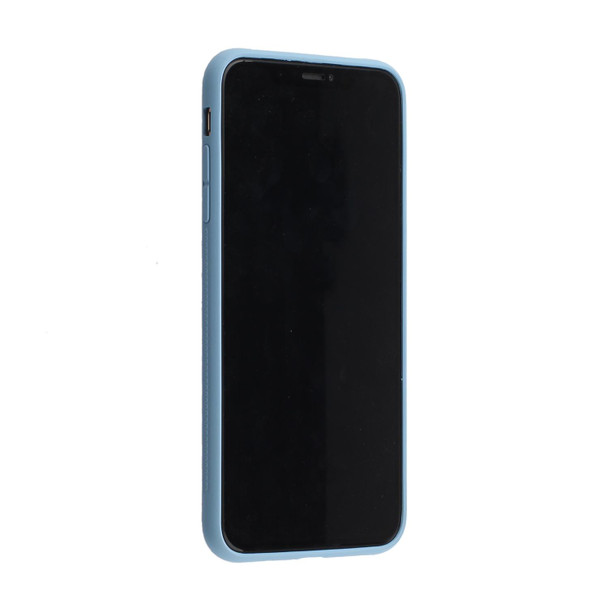 Shockproof PC + TPU Protective Case with Wristband & Holder - iPhone 12 Pro Max(Light Blue)