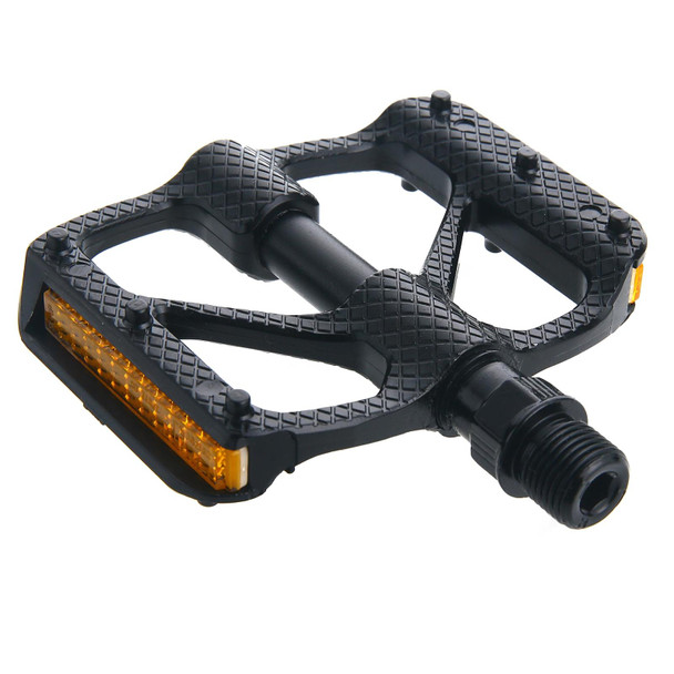 B610 1 Pair Mountain Bicycle Carbon Fiber Palin Bearing Pedals(Black)