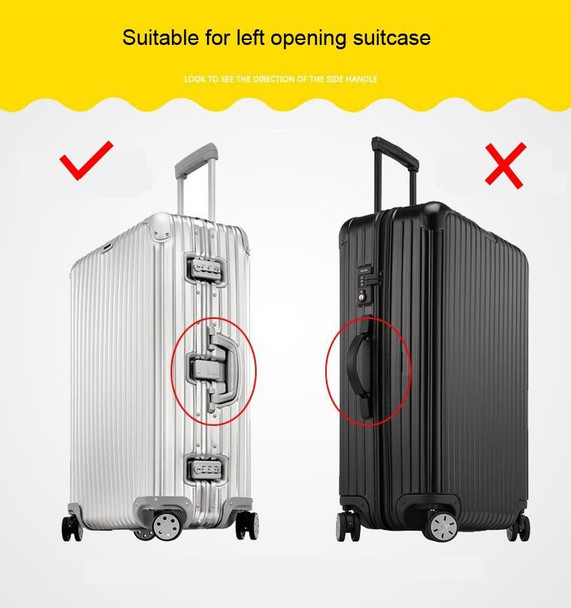 26 Inch Rimless Transparent Waterproof PVC Trolley Suitcase Cover Dustproof Protective Cover