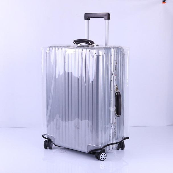 28 Inch Rimless Transparent Waterproof PVC Trolley Suitcase Cover Dustproof Protective Cover