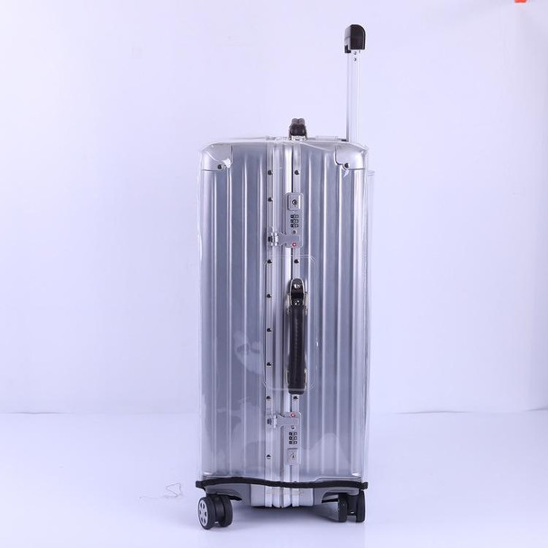 28 Inch Rimless Transparent Waterproof PVC Trolley Suitcase Cover Dustproof Protective Cover