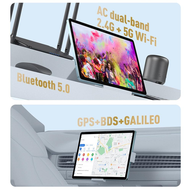 HEADWOLF Wpad2 4G LTE, 10.1 inch, 12GB+128GB, Android 12 Unisoc T616 Octa Core, Support Dual SIM & WiFi & Bluetooth, Global Version with Google Play, US Plug(Dark Gray)