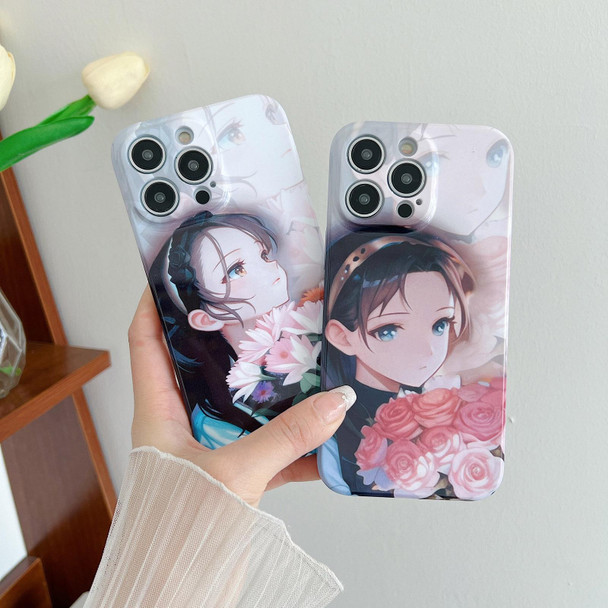 For iPhone 11 PC Phone Case(Holding Lilies)
