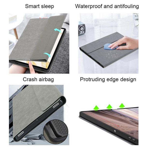 For Samsung S8 Ultra 14.6 inch Adjustable Tablet Waterproof Anti-drop Protective Cover(Gray)