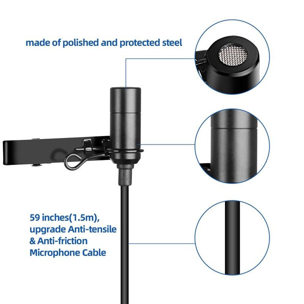 Q6 1 Drag 2 Wireless Lavalier USB Computer Recording Microphone Live Phone SLR Lavalier Microphone