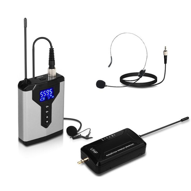 Q6 1 Drag 1 Wireless Lavalier Head Wear USB Computer Recording Microphone Live Phone SLR Lavalier Microphone