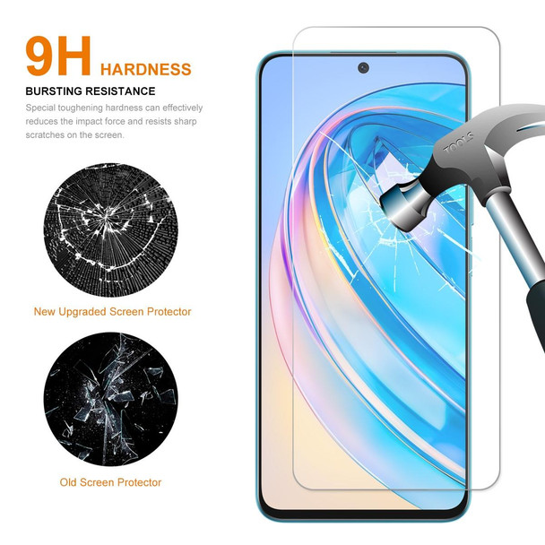 For Honor X8A 10pcs ENKAY Hat-Prince 0.26mm 9H 2.5D High Aluminum-silicon Tempered Glass Film