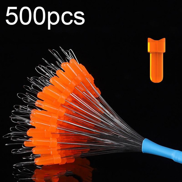 5sets/500pcs Space Bean Positioning Rod Slightly Bean Fishing Gear Supplies, Size: L(Orange T-shaped)