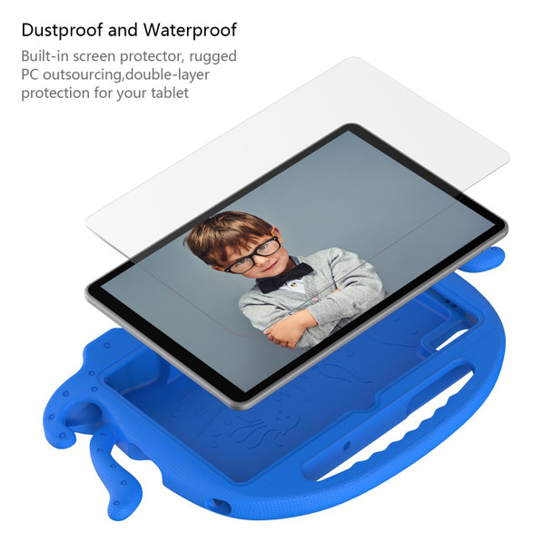 For Lenovo M10 Plus TB-X606 10.3 Octopus Style EVA PC Tablet Case(Blue)