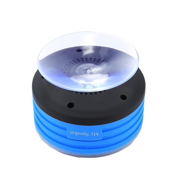 F013 Mini Portable IPX7 Waterproof Bluetooth V4.0 Stereo Speaker MP3 Player with Colorful LED Light & Suction Cup, Built-in Mic, Support FM Radio, Bluetooth Distance: 10m