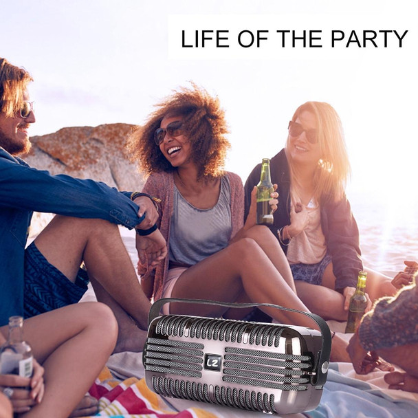 LZ E27 DC 5V Portable Wireless Speaker with Hands-free Calling, Support USB & TF Card & 3.5mm Aux(Black)