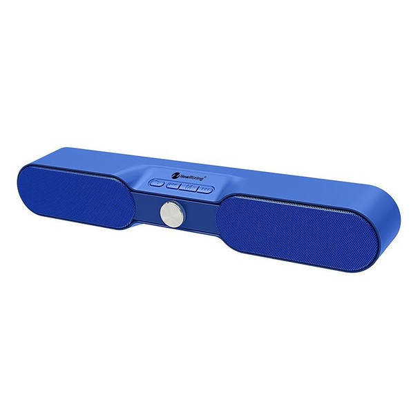 New Rixing NR4017 Portable 10W Stereo Surround Soundbar Bluetooth Speaker with Microphone(Blue)