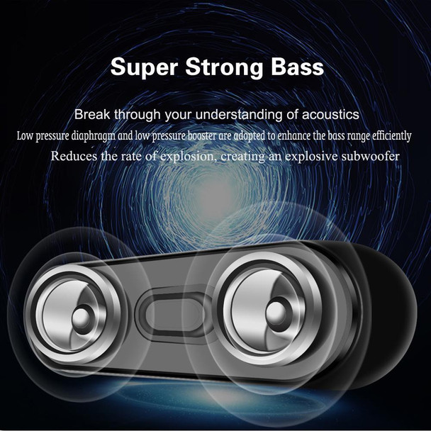 NBY 4070 Portable Bluetooth Speaker 3D Stereo Sound Surround Speakers, Support FM, TF, AUX, U-disk(White)