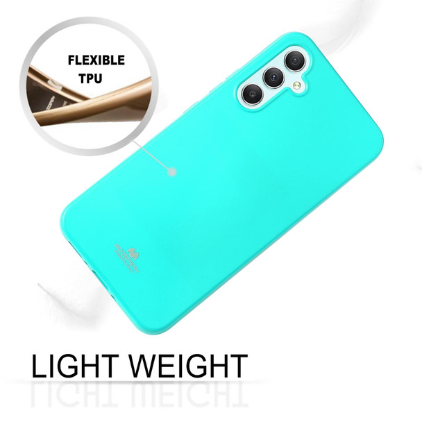 For Samsung Galaxy A34 5G GOOSPERY PEARL JELLY Shockproof TPU Phone Case(Mint Green)