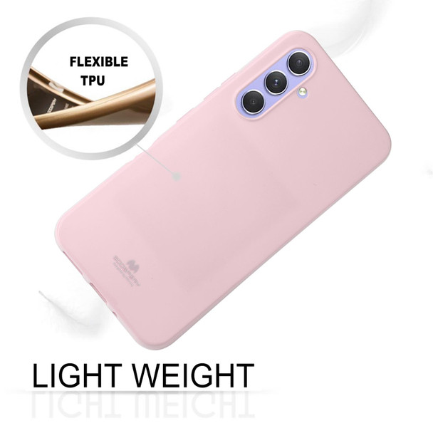 For Samsung Galaxy A54 5G GOOSPERY PEARL JELLY Shockproof TPU Phone Case(Pink)