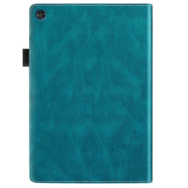 For Huawei MatePad SE Splicing Series Tablet Leatherette Case(Dark Green)