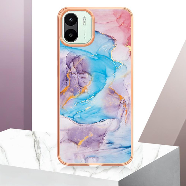 For Xiaomi Redmi A1 Electroplating IMD TPU Phone Case(Blue Marble)