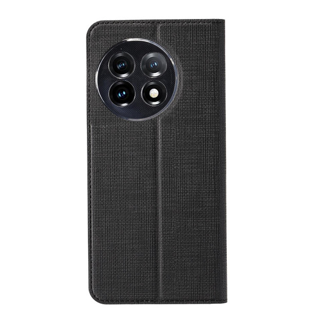 For One Plus 11 ViLi DMX Series Shockproof Magnetic Flip Leatherette Phone Case(Black)