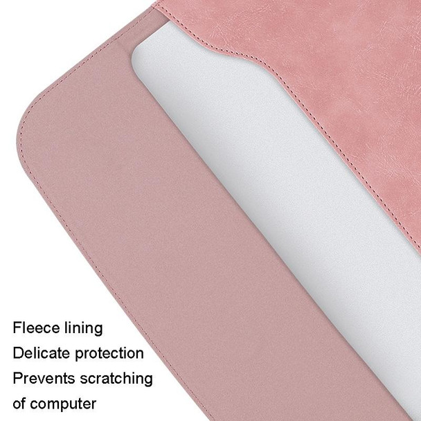 A20 Laptop Bag Magnetic Suction Slim Tablet Case Inner Bag, Size: 13 inch(Pink)