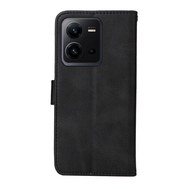 For vivo V25 5G/V25e 4G Classic Calf Texture Flip Leather Phone Case(Black)