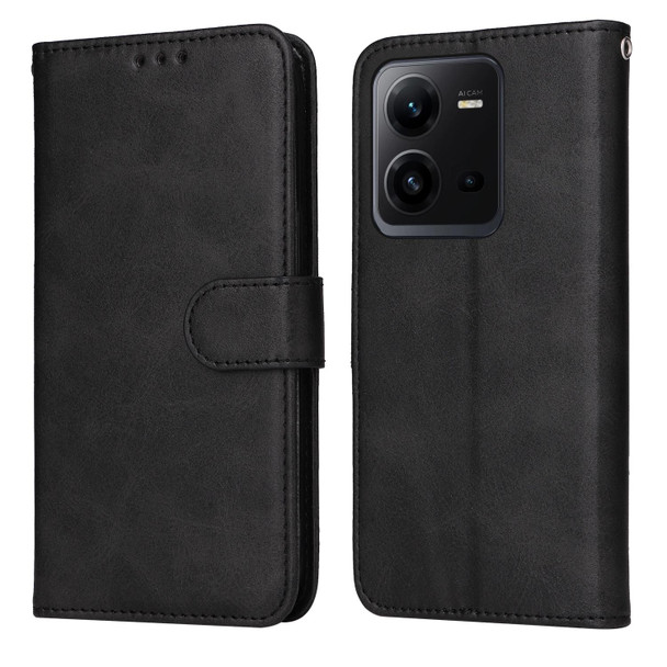 For vivo V25 5G/V25e 4G Classic Calf Texture Flip Leather Phone Case(Black)