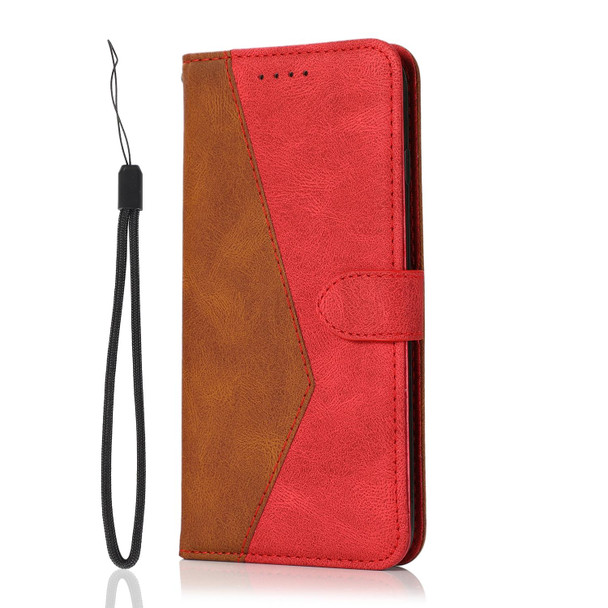 For Sony Xperia 10 III Dual-color Stitching Leatherette Phone Case(Brown Red)