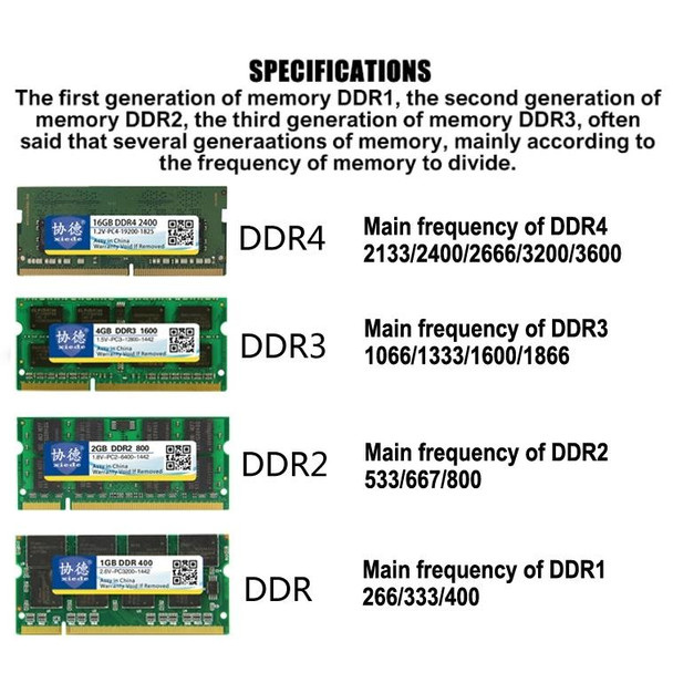 XIEDE X049 DDR4 2133MHz 8GB General Full Compatibility Memory RAM Module for Desktop PC