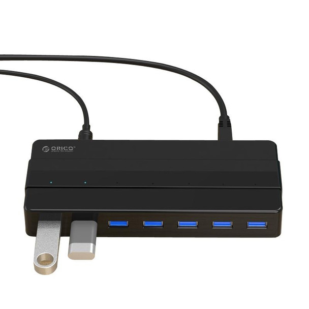 ORICO H7928-U3 ABS Material Desktop 7 Ports USB 3.0 HUB with 1m Cable(Black)