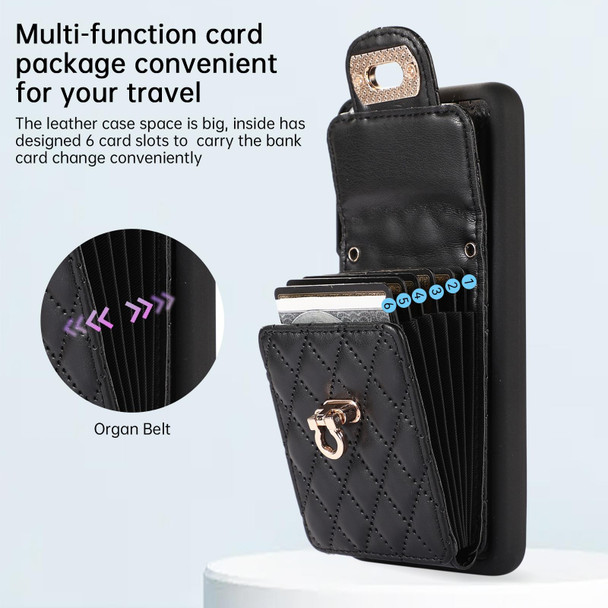For Samsung Galaxy S21 5G Card Slot Leatherette Phone Case(Black)