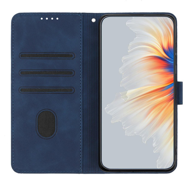 For Xiaomi Redmi Note 9 Pro Heart Pattern Skin Feel Leather Phone Case(Royal Blue)