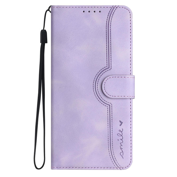 For Xiaomi Redmi 10A 4G Heart Pattern Skin Feel Leather Phone Case(Purple)