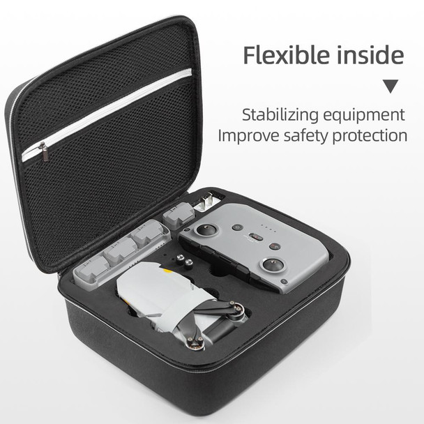 For DJI Mini 2 SE Square Shockproof Hard Case Carrying Storage Bag, Size: 28 x 23 x 10cm (Black)