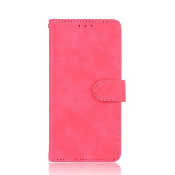 iPhone XS Max Solid Color Skin Feel Magnetic Buckle Horizontal Flip Calf Texture PU Leather Case with Holder & Card Slots & Wallet(Rose Gold)