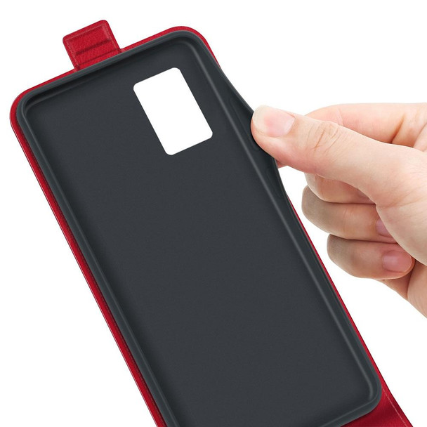 For Motorola Edge 30 Lite R64 Texture Vertical Flip Leatherette Phone Case(Red)