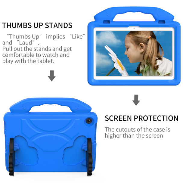 For Lenovo Tab M10 3rd Gen 10.1 TB-328 Thumb Bracket EVA Shockproof Tablet Case(Blue)