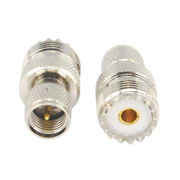 Mini UHF Male to UHF Female Connector RF Coaxial Adapter