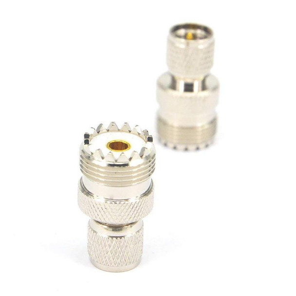 Mini UHF Male to UHF Female Connector RF Coaxial Adapter