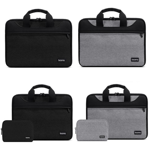 Baona BN-I003 Oxford Cloth Full Open Portable Waterproof Laptop Bag, Size: 11/12 inches(Gray+Power Bag)